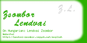 zsombor lendvai business card
